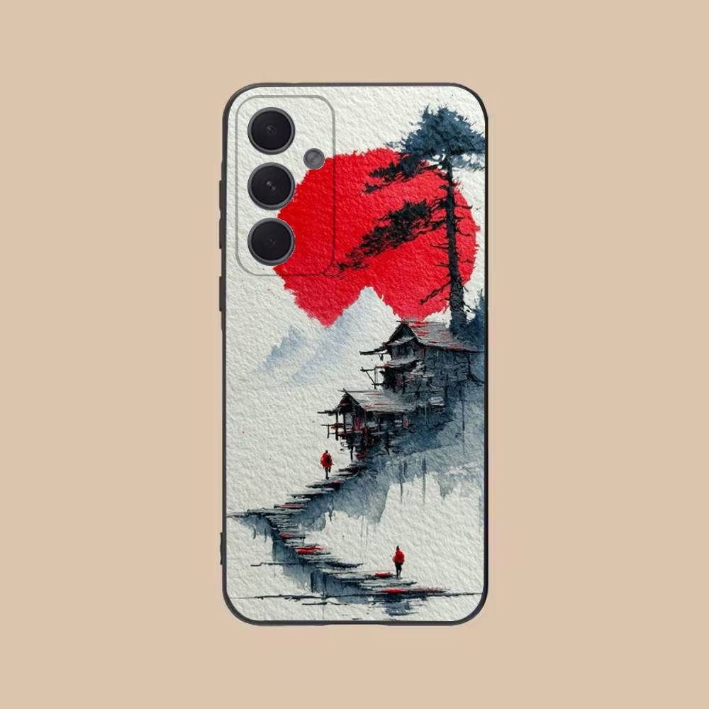 By The Mountainside Phone Case For Samsung S25,24,21,22,23,20,S30,Ultra,Plus,Fe,Lite,Note,5G Black Cover