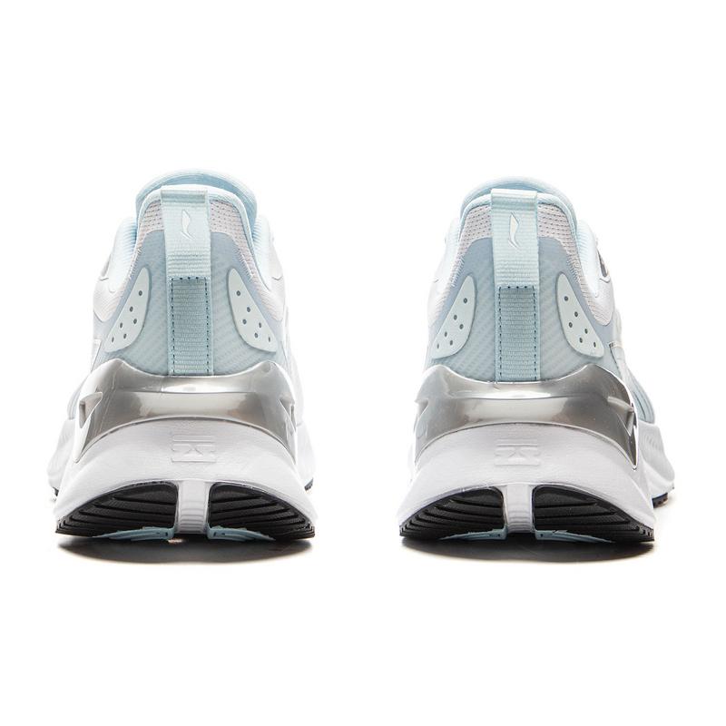 Li-Ning Pantofi sport la modă, confortabili, cu absorbție a șocurilor, rezistenți la uzură, cu talpă joasă, casual, pentru alergare, adidași pentru bărbați, Alb standard ARHV021-6