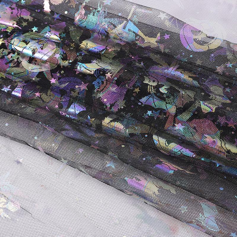 Red Spiderweb Halloween Mesh Fabric: Toy Hat & Cape Decoration