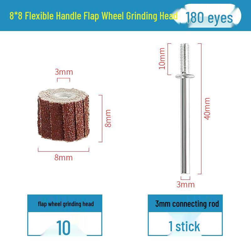 3mm Sandpaper Flap Disc for Metal Grinding, Polishing, and Rust Removal - Electric Grinder Attachment