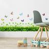 Clover Butterfly Self Adhesive Wall Sticker for Living Room Bedroom Home Decor Skirting Board Decal