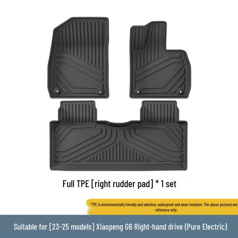 Xiaopeng G6/G7 (2023-25) TPE Car Floor & Trunk Mats with Backrest Protection