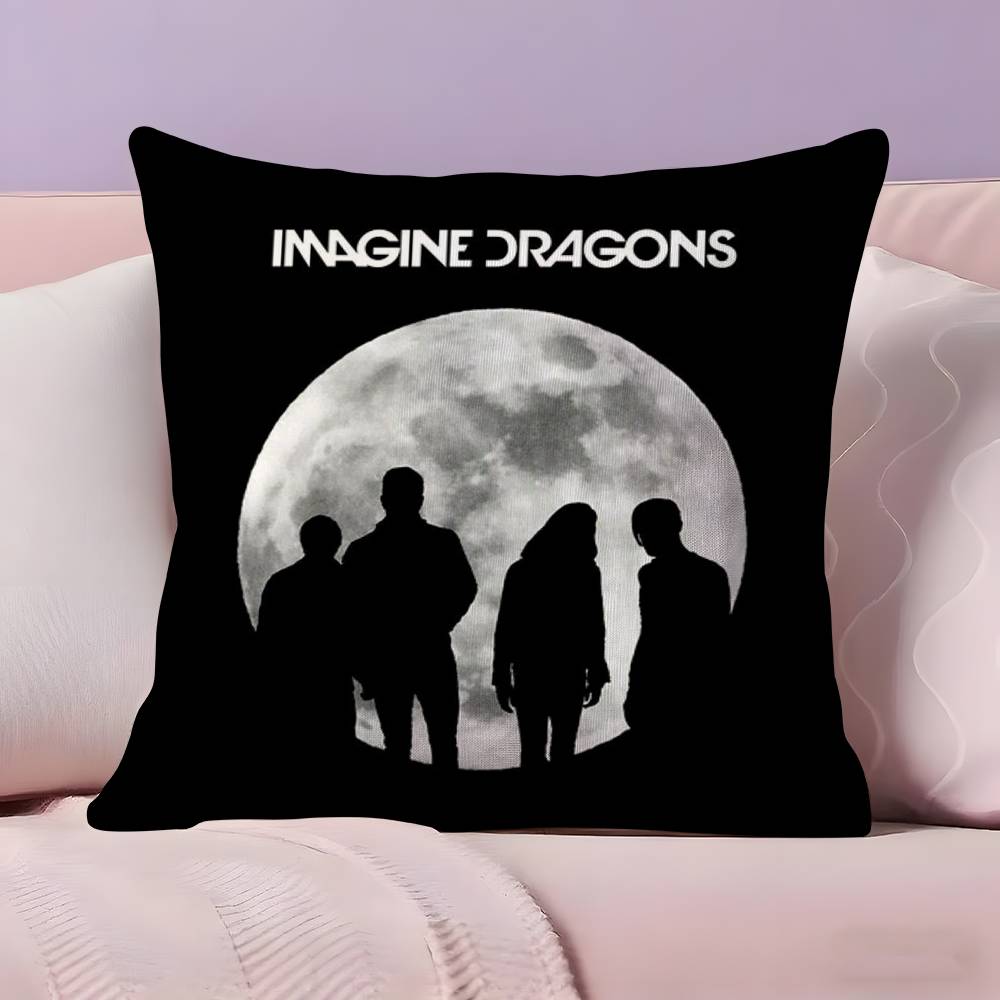 L-Imagine D-Dragons Kissenbezug Ultraweiches Hautfreundliches Gewebe Wolkenähnlicher Komfort & Verdeckter Reißverschluss