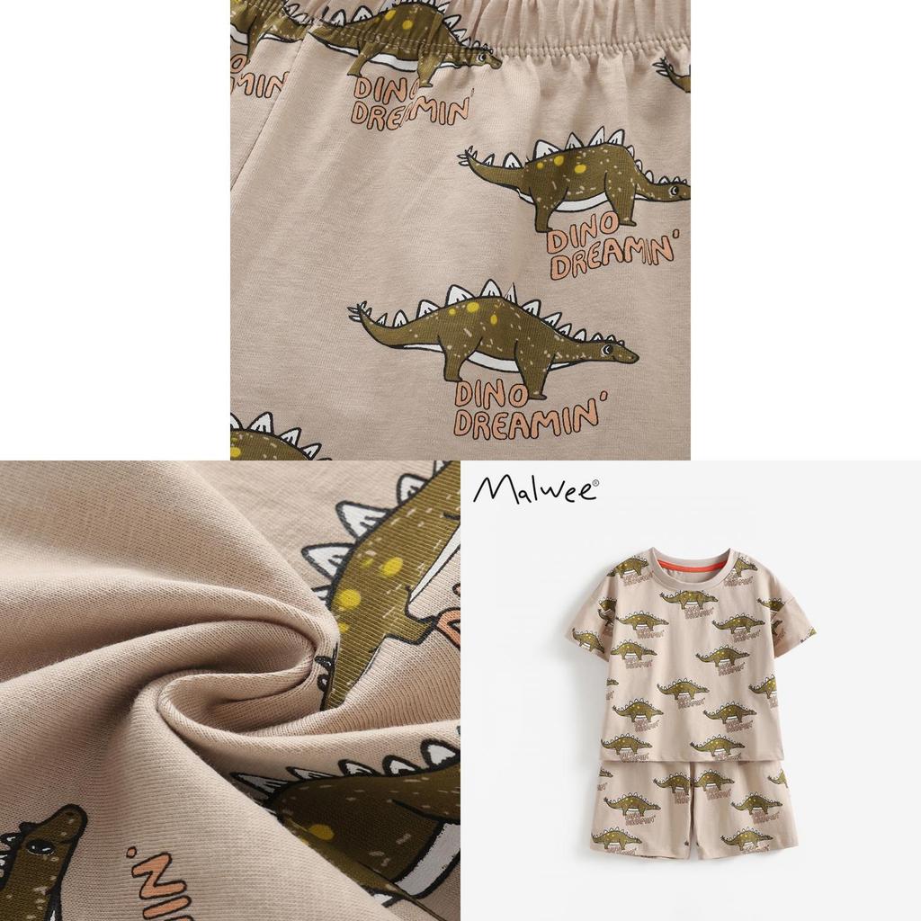 Boys Summer Outfit Cotton Short Sleeve Tshirt And Shorts Set For Kids Ages 3 To 8
