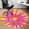 1pc Spiral Abstract Print Chair Carpet for Office,  Soft and Durable Office Rug for Interior Decoration, Perfect for Office yy251227106
