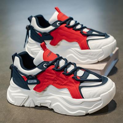 Dad Shoes Herbst Neue atmungsaktive Mesh-Schuhe Dicksohlige Höhensteigernde Lässige Sportschuhe