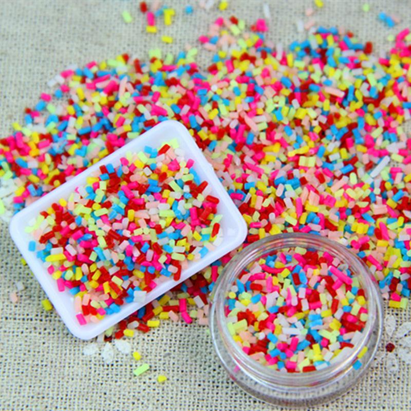 100g DIY Material Set Multicolor Polymer Clay Particles for Making Toys Phone Case Decorations