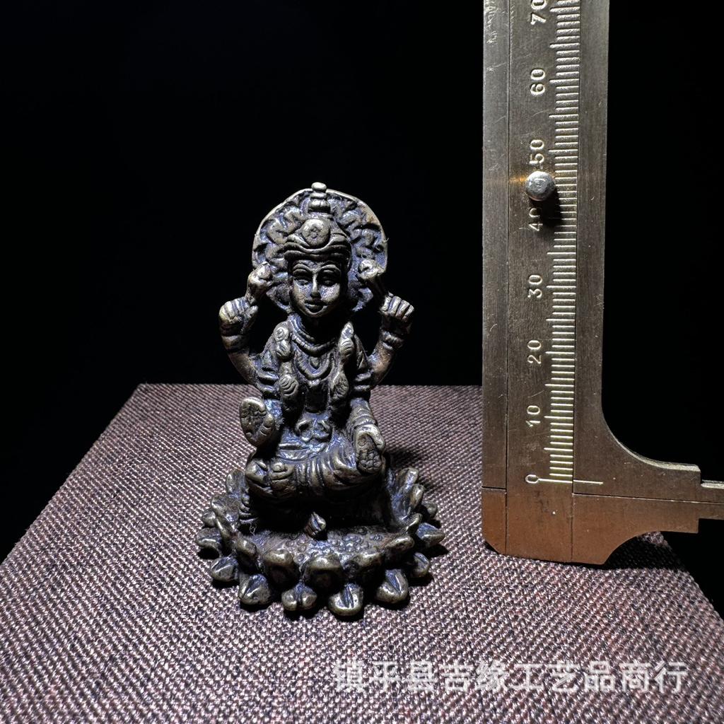 Huang Cai Shen Antique Imitation Crafts Copper Sculpture Ornament Iron Pendant Accessory Hanging Tibetan Style Collectible Craft