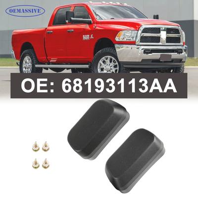 End Caps for Tubular Side Steps Compatible with For Dodge RAM 1500 2500 3500 4500 5500 2013-2024 OE 68193113AA Replacement
