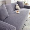 New Polar Fleece Anti Cat Scratching Cover and Fitted Sofa Cover Combination Sofa Solid Color for All Seasons