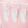5PCS Laundry Hooks with Clips Super Strong Hanger Clips Plastic Home Travel Swivel Hanging Hanger Closet Organizer for Clothing