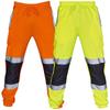 Mens Work Uniform Bottoms Safety Sweat Pants Striped Reflective Pants Loose Mens Jogging Trousers Joggers Patchwork Workwear