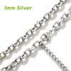Stainless Steel High Polish Simple Lockbone Chain Unisex Commuter Versatile Non-Fading Basic O-Link Necklace