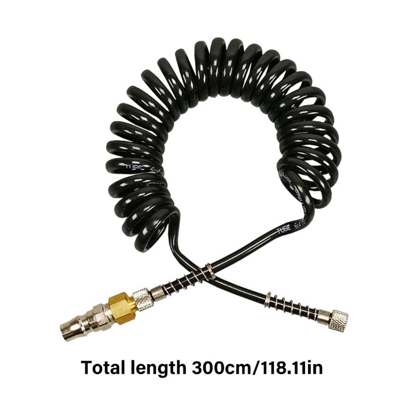 Schlauchaufroller Luftkompressor Schlauch Aufroller mit 1/4 Zoll Schnellkupplungen Steckern Fittings Effiziente Nutzung unter verschiedenen Bedingungen