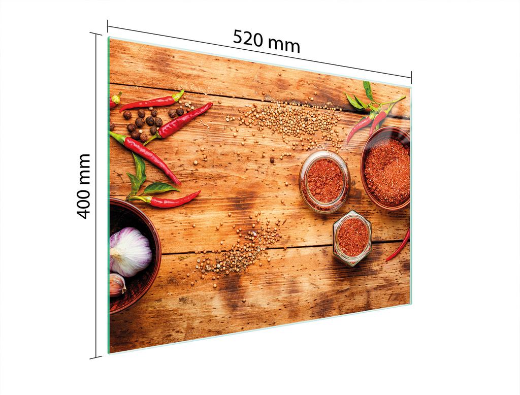 SZKLANA DESKA DO KROJENIA 52x40 CHILLI