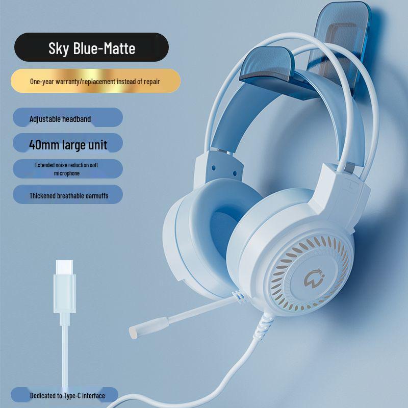 Wired USB Gaming Headset with Microphone for PC and Laptop