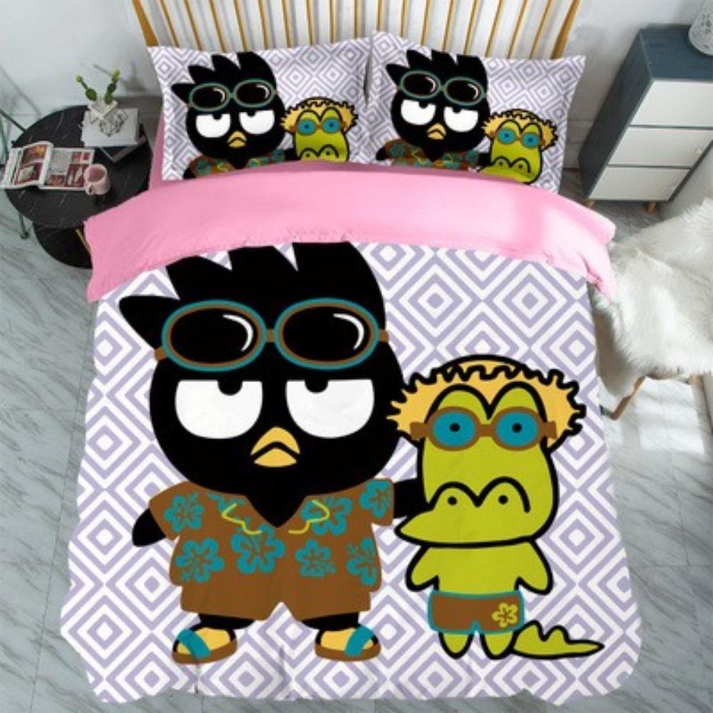 Cool Penguin Duvet Cover Pillowcase Bedding BoyGirl Bedroom Decoration Children-Gift Single Double Large SizeZip Duvet Cover