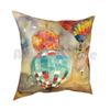 Ballons Kissenbezug Bedruckt Zuhause Weich DIY Kissenbezug Aquarell Aquarell Aquarell Paris Künstler Skizzenpapier Stift