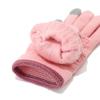 Ensemble 3 Pièces Chapeau Écharpe Gants pour Enfants Couleur Unie Texture Torsadée Décor Pompon Chapeau Écharpe Longue Gants Ensemble Accessoires d'Hiver Élastiques