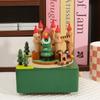 Christmas Music Box Beech Wood Healthy Musical Gift for Kids Adults Birthday Present Ornament Fine Workmanship Elegant Melody