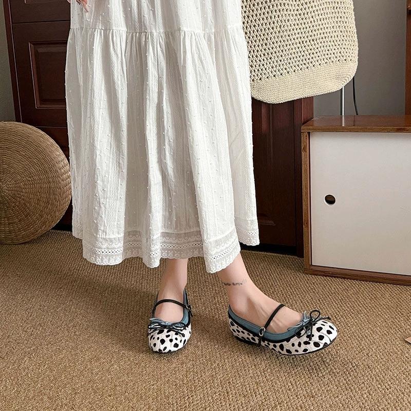 Fashion Designer Spring Women Mary Jane Shoes Fashion Square Toe Ladies Comfort Soft Sole Flats Women's Comfort Ballerinas Shoes