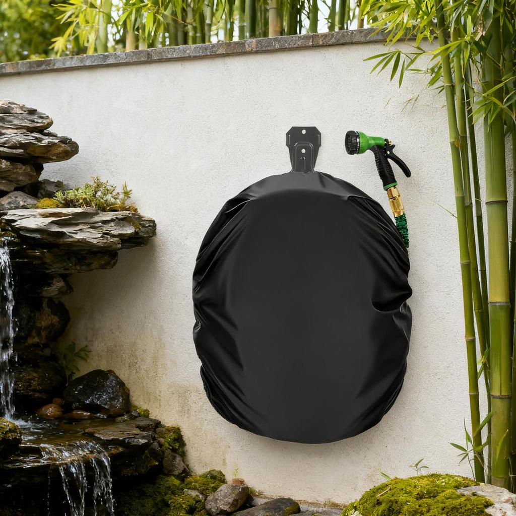 Garden Wall Hose Hook Cover Space-Saving Wall Mounted Hose Dustproof UV Resistant Oxford Cloth Garden Hose Reel Protection Cover