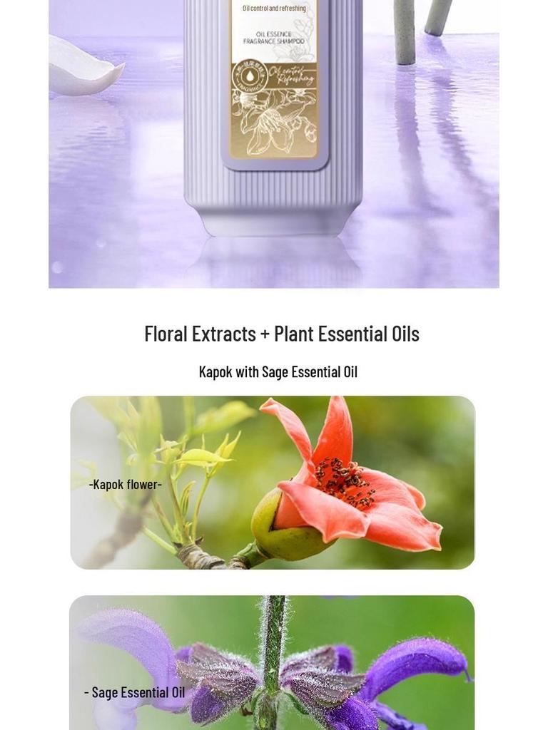 Three Lives Flower Essential Oil Shampoo & Body Wash: Anti-Dandruff, Anti-Itch Conditioner for Women, Softening Fragrance