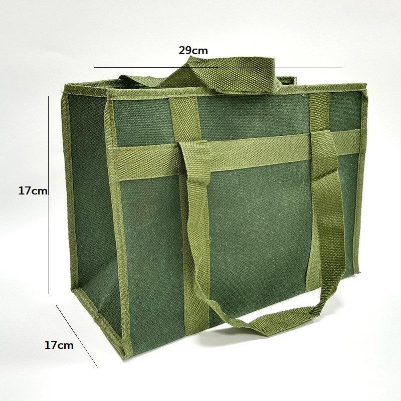 Durable High Strength Tool Bag Water Repellent Canvas Storage Organizer for Truck Trunk Garage Workshop Construction Work