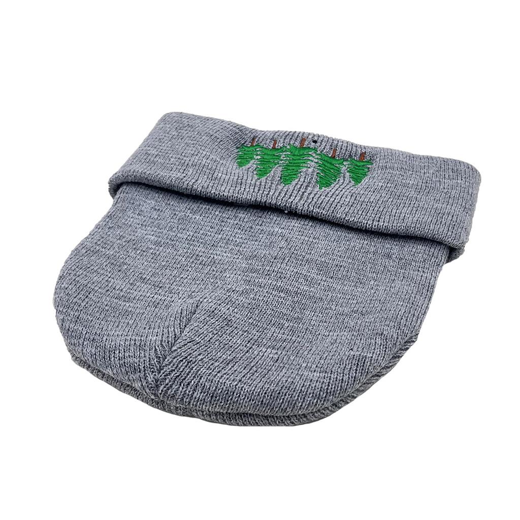Autumn And Winter Warm Pine Tree Embroidery Pullover Hat Embroidery Knitted Hat Pullover Hat Hip Hop Wool Hat