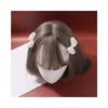 Girls' Hair Ornament, Pearl White Ribbon, 2-Piece Set, Hair Ornament, Hair Clip, Hair Clip, Stylish and Cute for Formal Occasions, Birthday Parties,