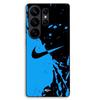 Phone Case - MANIACASE - Samsung Galaxy S26 Ultra - Silicone TPU - Nike Logo - Black and Blue