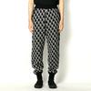 WE11DONE Black Logo Knit Jacquard Trousers Black Unisex Bottoms WD-KP9-20-102-U-BK
