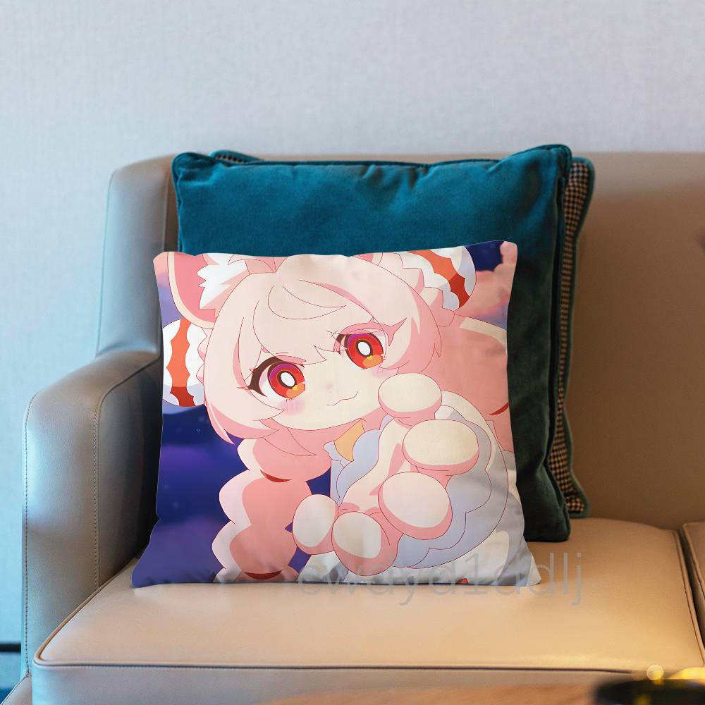 Zhao ZZenless Zone Zero ZZZ Pillow Case Short Plush Sofa Decorative Gift Home Doublesided Printing Cushio