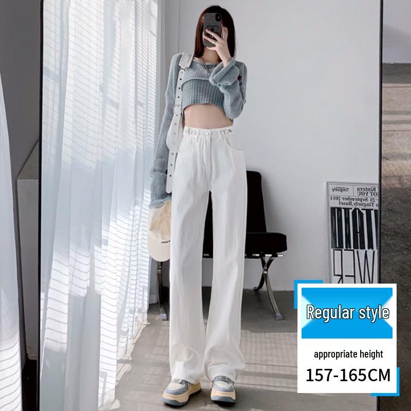 Woodpecker Women s Summer 2025 High-Waist Slimming Wide-Leg Pants M 99-109 lbs