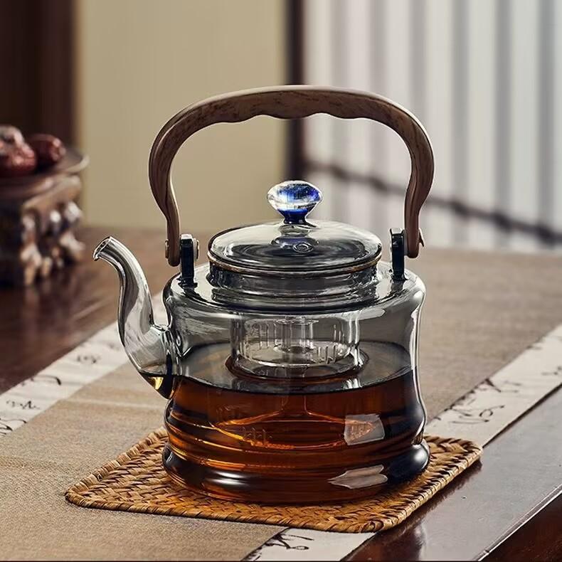 1200ML Starry Sky Lid Glass Teapot With Infsuer Strainer Stove-boiled Tea Tea Pot Kungfu Tea Set Teaware
