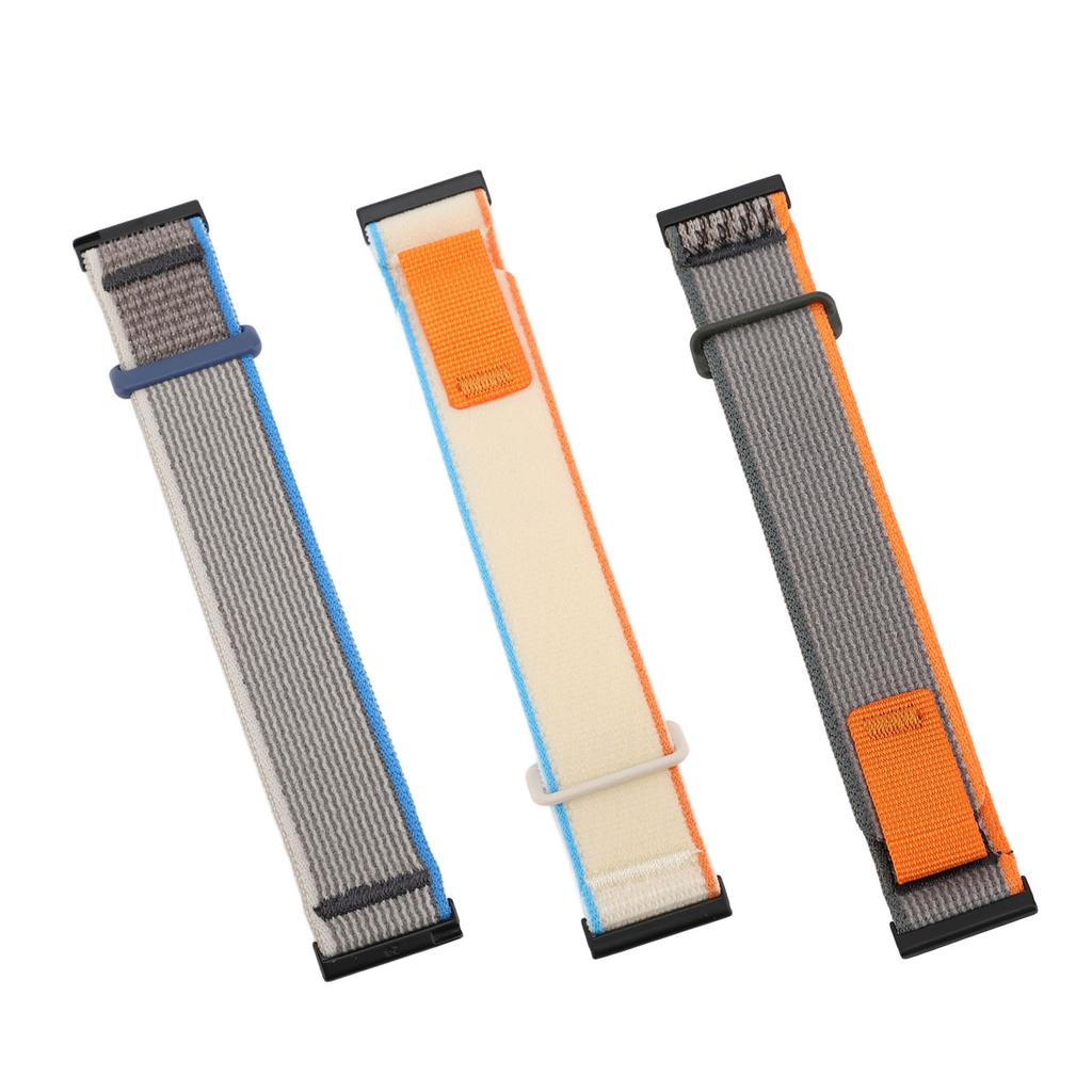 Sportovní nylonový řemínek na hodinky se suchým zipem 24 mm Elastický Prodyšný Nastavitelný Náhradní Watc