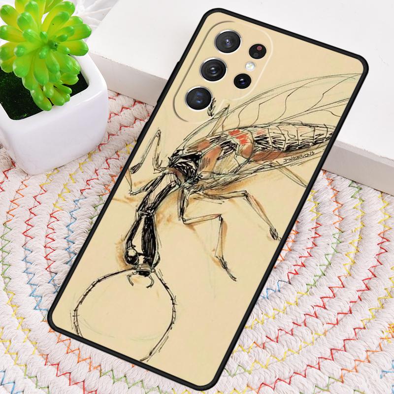 Flying Insect Mosquito Phone Case for Samsung Galaxy Note 10 Pro S26 Ultra S23 S24 FE S25 S21 S22 PLUS Shockproof Cove