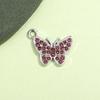  Breloque Pendentif Papillon Strass Coloré pour Bijoux, Charme pour Bracelets, Chevillères et Colliers DIY