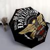 1 Stück Harley Davidson Auto Süßer Regenschirm | Tragbar Faltbar 8-Rippen Manuell Öffnend, Süßes Halloween- & Weihnachtsgeschenk für Draußen, Lässiges Accessoire, Langlebig C
