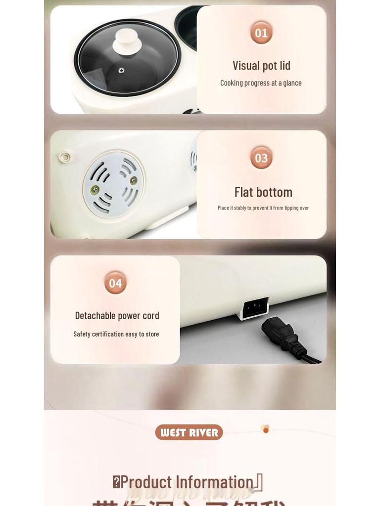 Multifunkční elektrický hrnec a pánev s nepřilnavým povrchem a velkou kapacitou