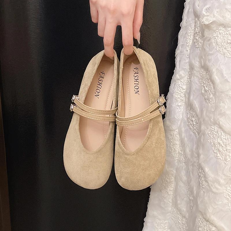 Fashion 2025 New Sweet Women's Flats Casual Sneakers Round Toe Soft Sole Retro Summer Flats Comfortable Leisure Dress Shoes Cute Style