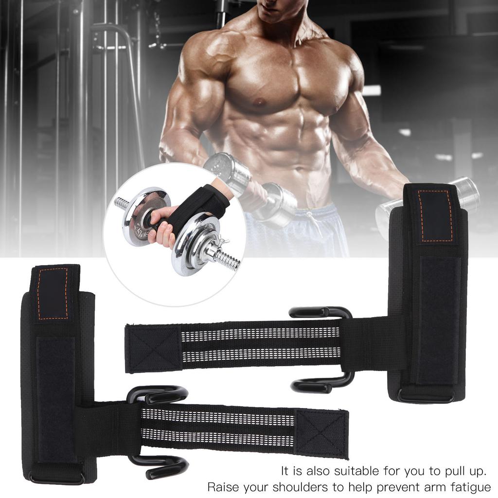 1 Pair Fitness Training Weightlifting Wrist Guard with PowerAssisted Hook Exercise