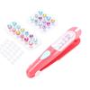 Tampographe Bijoux de Cheveux Réutilisable Brillant Bling Outil de Coiffage pour Cheveux avec 24 Strass Scintillants pour Filles