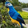 Hot Creative 45cm Simulation Parrot Handmade Foam Feather Macaw Lawn Figurine Ornament Fakes Animal Bird Garden Prop Decoration