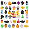 10/20/30Pcs Halloween Squishy Toys Cute Pumpkin Ghost Halloweens Treats Gift Goodie Bag Filler Party Supplies for Kids Boy Girl
