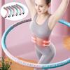 6-Section Self-Adjusting Weighted Fitness Hula Hoop, Exercise Hoop, Flexible and Adjustable
