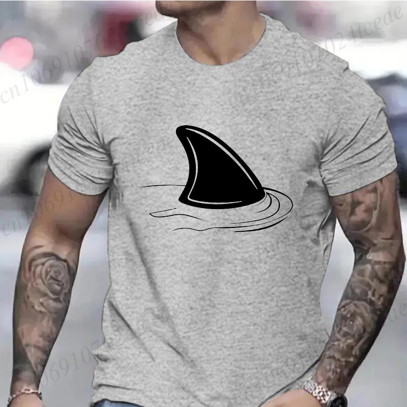 T Shirts for Men Short Sleeve Shirts for Guys Funny Graphic Tees for Shark Week Clothes Funny Shark Fashion Casual Men's Tee Top