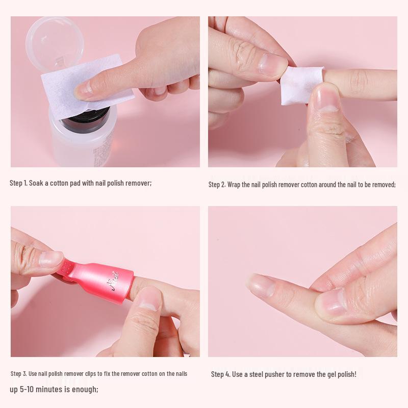 Nail Polish Remover Clips, Set of 10, OPP Bagged.