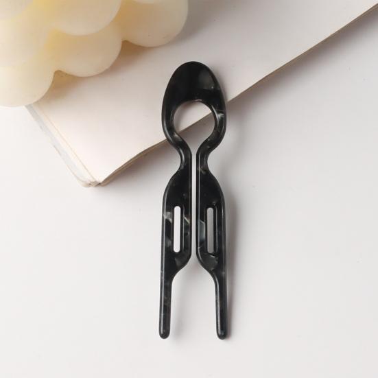 U-förmige Haargabel, leicht, rutschfest, für langes, dickes Haar, Hochsteckfrisur, Dutt, französische Haarnadel, Haar-Styling-Zubehör für Frauen und Mädchen