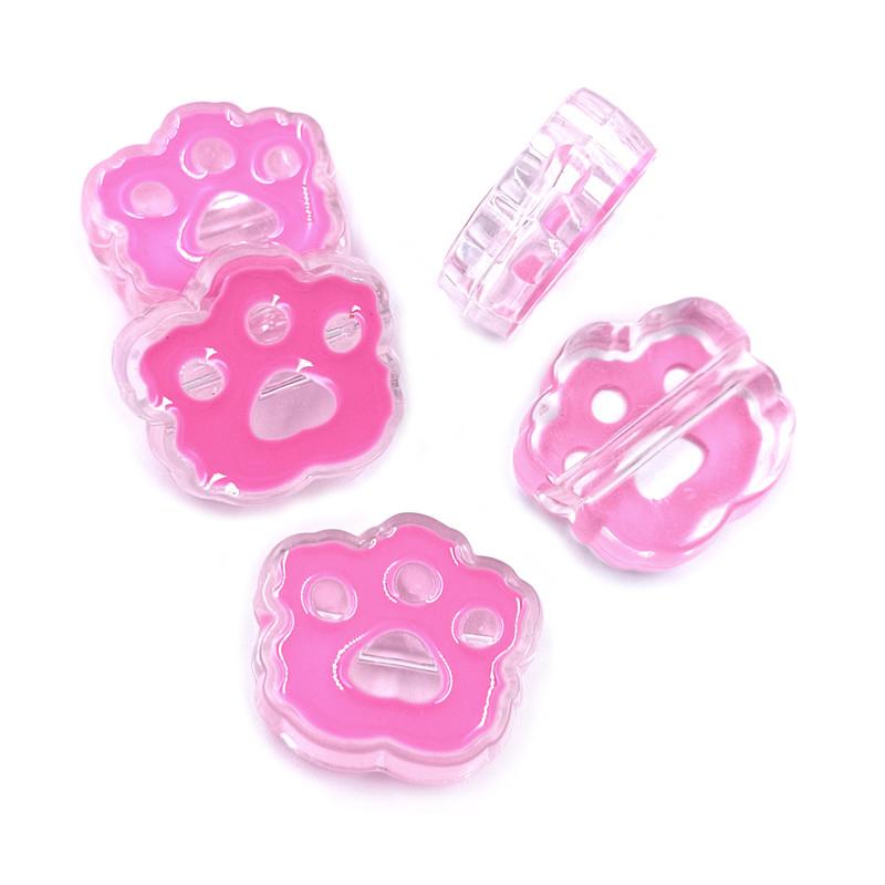 

Креативные бусины с мультяшными кошачьими лапами, аксессуары, подвески, подвески, капающее масло, 5 шт., для изготовления ювелирных изделий, аксессуары, серьги, браслет, плавающие бусины красный